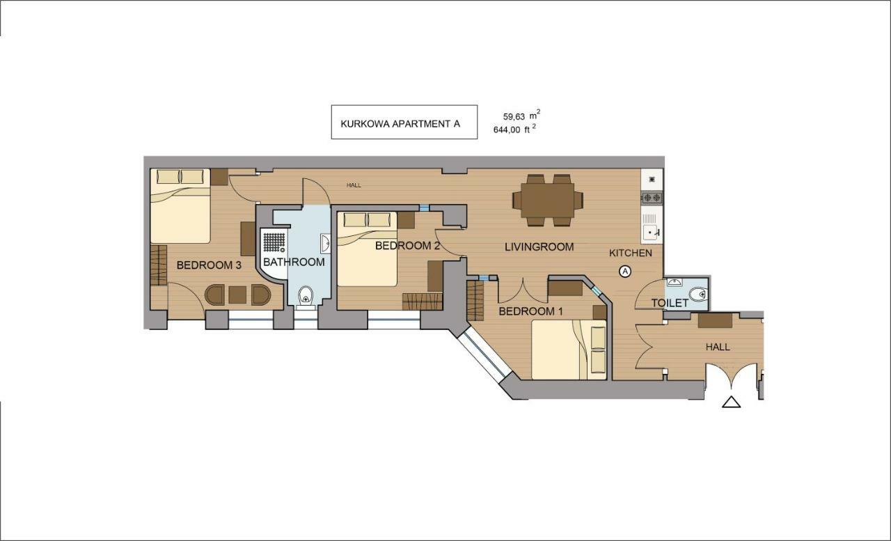 Kurkowa Apartments Krakow Bagian luar foto